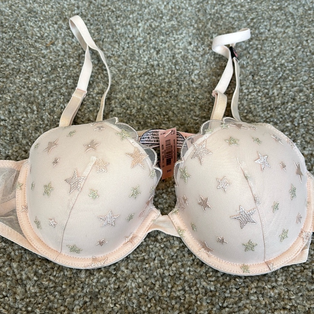 VICTORIA SECRET LINED DEMI BRA